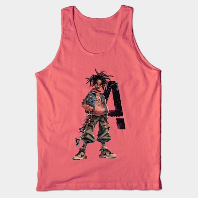 Street Gang Letter A Tank Top by JunkyDotCom